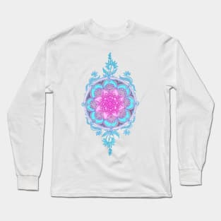 Pink, Purple and Turquoise Super Boho Medallions Long Sleeve T-Shirt